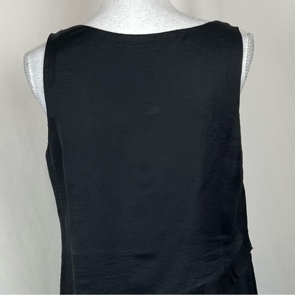 Nicole Miller Black Ruffled Shift Dress - Picture 6 of 12